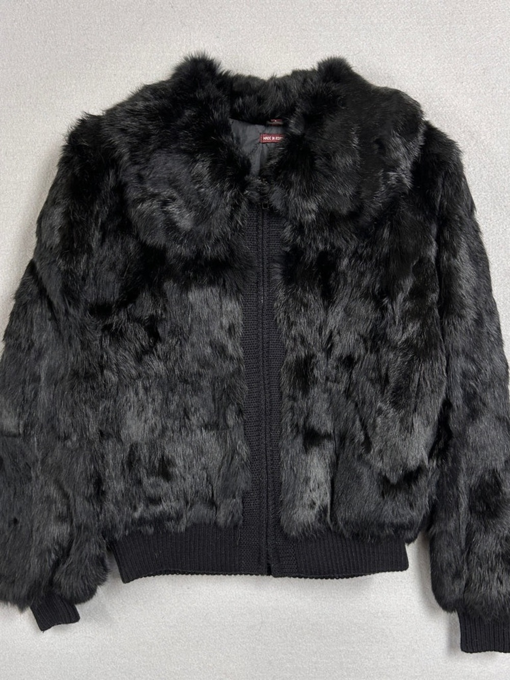 Women's Black Faux Fur Teddy Jacket - Classic Cozy Style